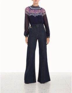 Zimmermann | Celestial Gemini Daisy Blouse - Gemini Daisy -Hot Sale Clothing Store 2.4648tcel.gmd .gemini daisy front