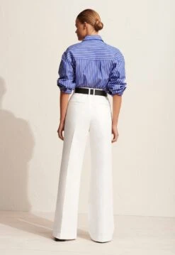 Matteau | Classic Stripe Shirt - Lapis -Hot Sale Clothing Store Classic Stripe Shirt Lapis Stripe Summer Chino Lapis Stripe 4 5000x 7b7ef3df 1dd6 41bc b005 a7af3e260bc7