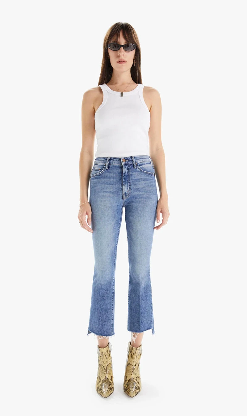 Mother Denim | The Insider Crop Step Fray - Scenic Route 3 Mother Denim | The Insider Crop Step Fray - Scenic Route