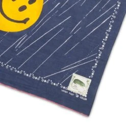 FASTCOLOR SELVEDGE BANDANA (RAIN SMILE) -Hot Sale Clothing Store KapitalFASTCOLORSELVEDGEBANDANARAINSMILENAVYO SEK 1038 3