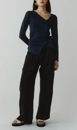 Marle | Sara Top - Blueberry