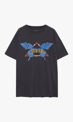Anine Bing | Lili Tee Butterfly - Washed Black