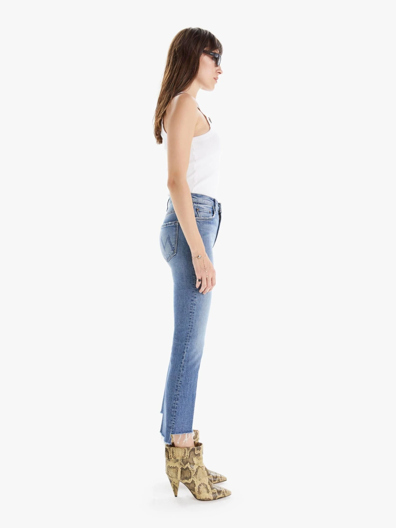 Mother Denim | The Insider Crop Step Fray - Scenic Route 4 Mother Denim | The Insider Crop Step Fray - Scenic Route - Image 2