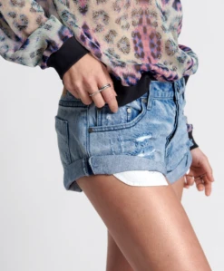 One Teaspoon | Bandit Low Waist Denim Short - Fresh Blue -Hot Sale Clothing Store Screenshot 2023 01 10 at 1.09.07 PM 1