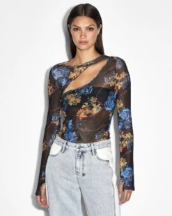 Ksubi | Transfer Ls Top - Cyberflora -Hot Sale Clothing Store TOP TRANSFER LS CYBERFLORA 2094
