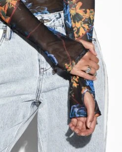 Ksubi | Transfer Ls Top - Cyberflora -Hot Sale Clothing Store TOP TRANSFER LS CYBERFLORA 2106