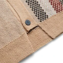 Aries JOHNNY PLAID CARDIGAN -Hot Sale Clothing Store ariesJOHNNYPLAIDCARDIGANBEIGEMFTAR20025 4