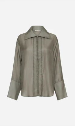 St Agni | Sheer Shirt - Castor Grey