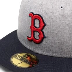 NEW ERA 59FIFTY BOSTON RED SOX HEATHER FITTED CAP -Hot Sale Clothing Store newera5950HEATHERPATCHD3BOSREDHGROTCGREYNAVY760272495 4
