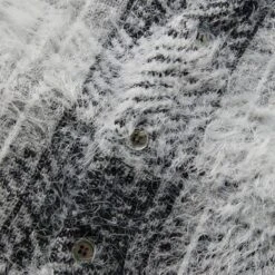 Stüssy HAIRY PLAID CARDIGAN -Hot Sale Clothing Store stussyHAIRYPLAIDCARDIGANWHITES117169 5