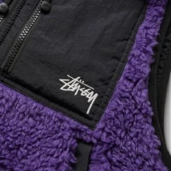 Stüssy SHERPA VEST -Hot Sale Clothing Store stussySHERPAVESTPURPLEXS118506 3
